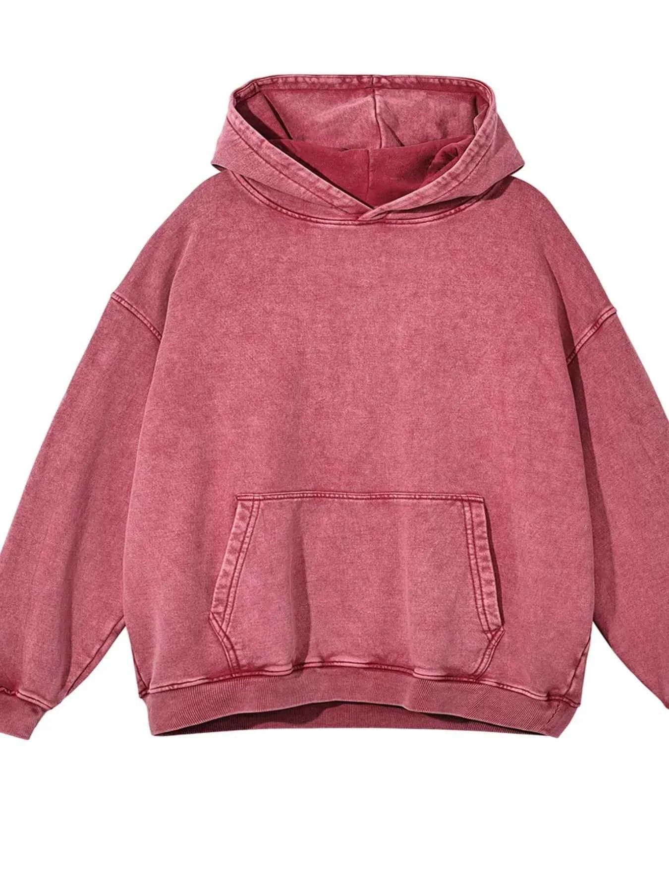 Men's Washed Oversized Long Sleeve Hoodie